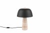 Lampa stołowa nocna trawertyn czarny klosz minimalistyczna art deco TIMBA 567800232 TRIO SELECT